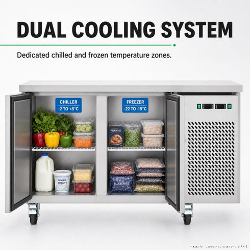 Thermaster Dual-Temperature GN Counter Refrigerator – GN2100DT