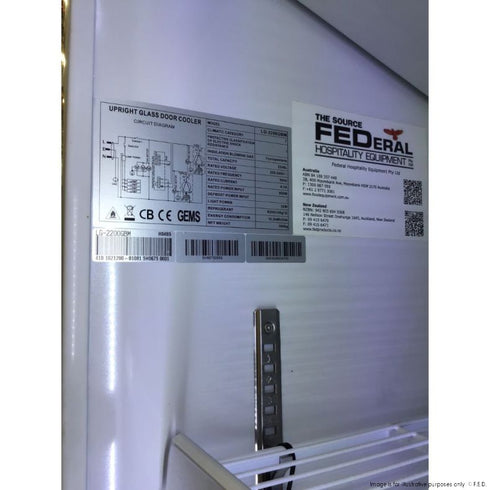 2NDs: Thermaster Four Door Supermarket Fridge - LG-2200GBM - NSW2151