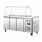 Polar U-Series Triple Door Refrigerated Saladette Counter - CT394-A