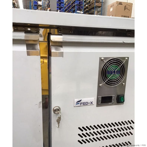 2NDs: FED-X S/S Three Door Bench Fridge - XUB7C18S3V-NSW2077