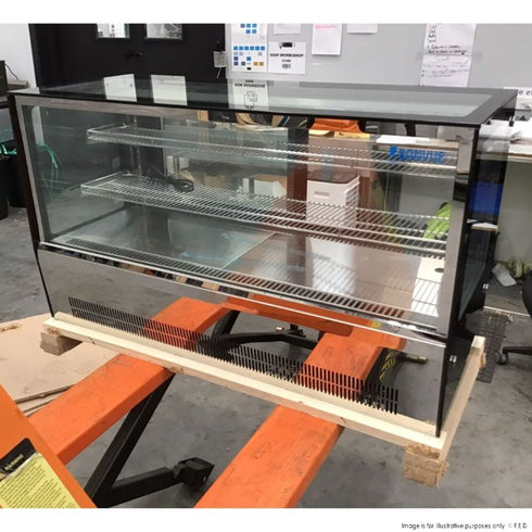 2NDs: Counter top square 2 Shelves Glass cold food display - GN-1200RT-NSW2160
