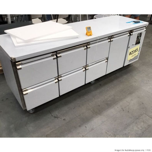 Ex-Showroom: FED-X S/S Four Door Bench Fridge - XUB7C22S4V-NSW2165