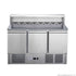 2NDs: FED-X Three Door Salad Prep Fridge with Marble Top - XGNS1300E-NSW2111