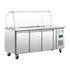 Polar U-Series Triple Door Refrigerated Saladette Counter - CT394-A