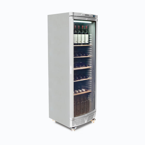 Bromic Curved Glass Door Wine Fridge 372L - WC0400C-NR