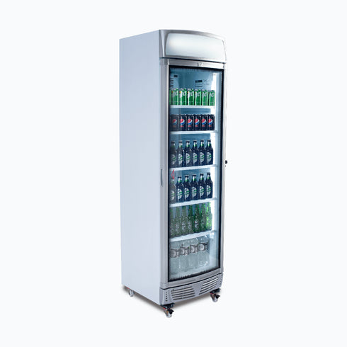 Bromic LED Curved Glass Door 380L Upright Display Chiller with Lightbox - GM0400LC NR