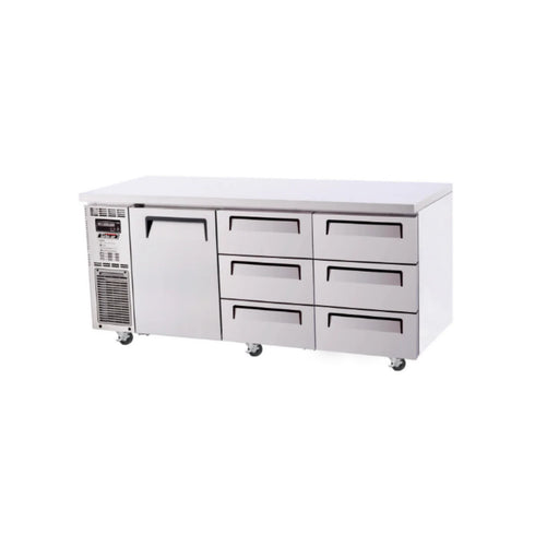 Turbo Air Under Counter Drawer Fridge - KUR18-3D-6-N