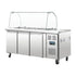 Polar U-Series Triple Door Refrigerated Saladette Counter - CT394-A