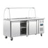 Polar U-Series Triple Door Refrigerated Saladette Counter - CT394-A