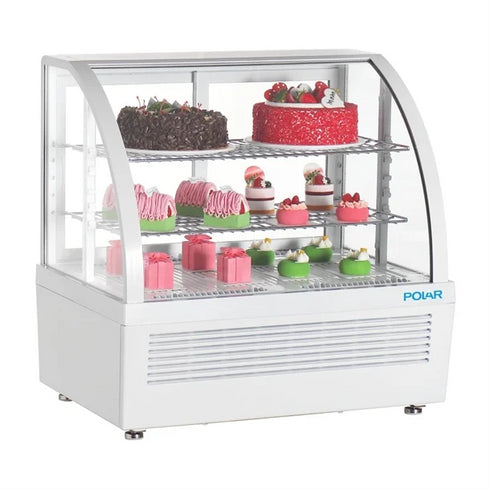 Polar C-Series Countertop Display Fridge White 100Ltr CU637-A