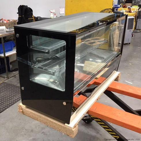 2NDs: Counter top square 2 Shelves Glass cold food display - GN-1200RT-NSW2160