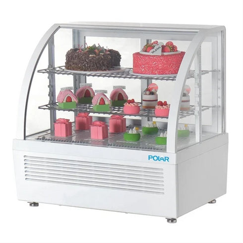 Polar C-Series Countertop Display Fridge White 100Ltr CU637-A