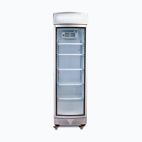 Bromic LED Curved Glass Door 380L Upright Display Chiller with Lightbox - GM0400LC NR