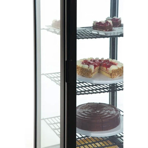 Polar C-Series Energy Efficient Curved Door Display Fridge Black 235Ltr CX573-A