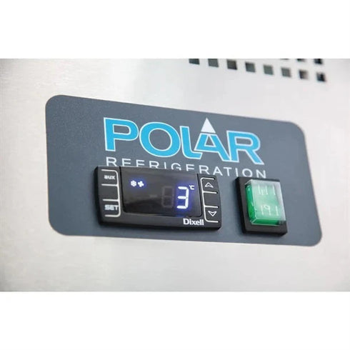 Polar U-Series Triple Door Refrigerated Saladette Counter - CT394-A