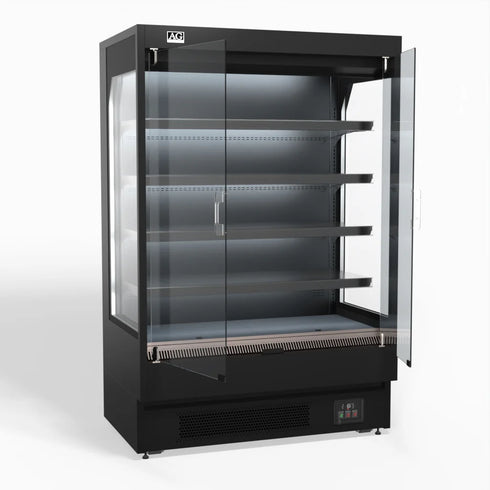 AG Supermarket Multi Deck Showcase 2 door Glass Fridge 1315mm - MSD1300