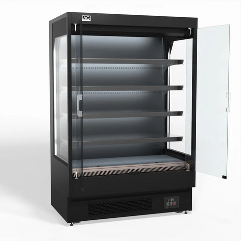 AG Supermarket Multi Deck Showcase 2 door Glass Fridge 1315mm - MSD1300
