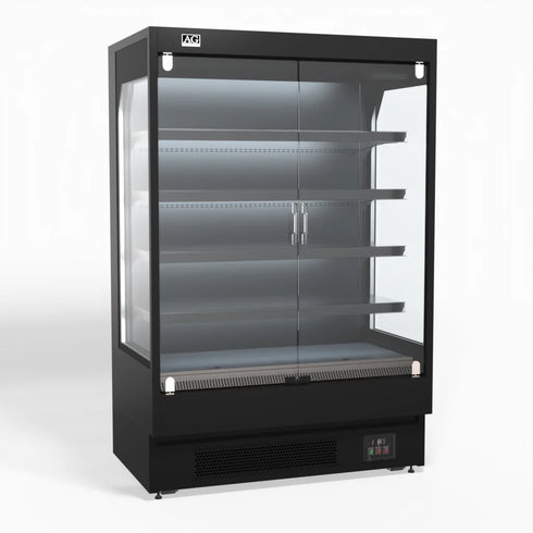 AG Supermarket Multi Deck Showcase 2 door Glass Fridge 1315mm - MSD1300
