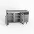 AG Two Door Commercial Glass Door Worktop / Under Bench Display Fridge 700mm Depth - GNX2100TNG