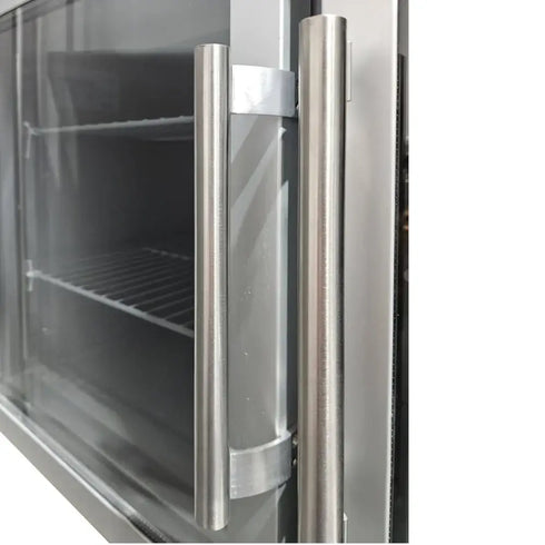 AG Two Door Commercial Glass Door Worktop / Under Bench Display Fridge 700mm Depth - GNX2100TNG