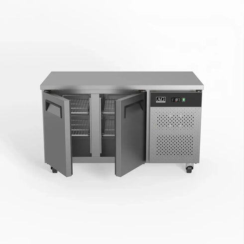 AG Two Door Commercial Worktop / Under Bench Fridge 700mm Depth - GNX2100TN