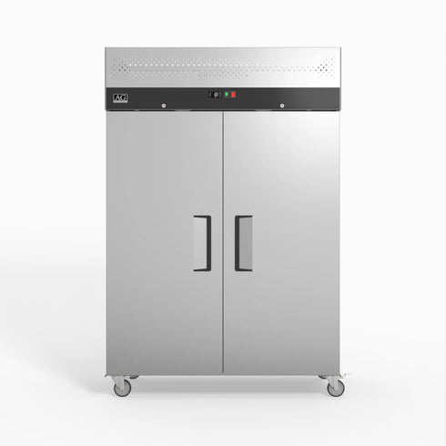 AG Upright Double Stainless Steel Door Freezer 1000L - GNX1000BT