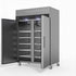 AG Upright Double Stainless Steel Door Fridge 1000L - GNX1000TN
