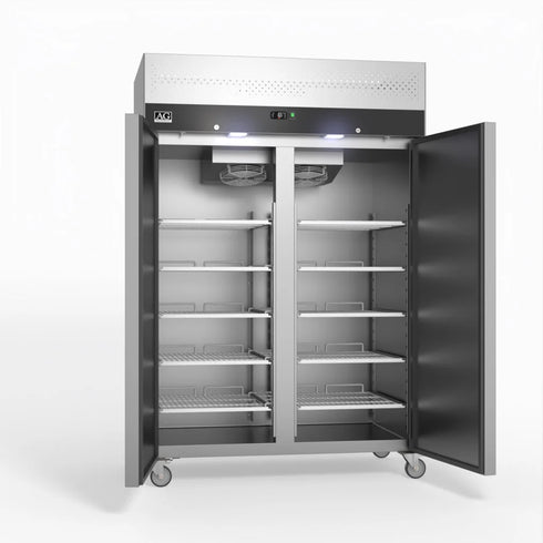 AG Upright Double Stainless Steel Door Fridge 1000L - GNX1000TN