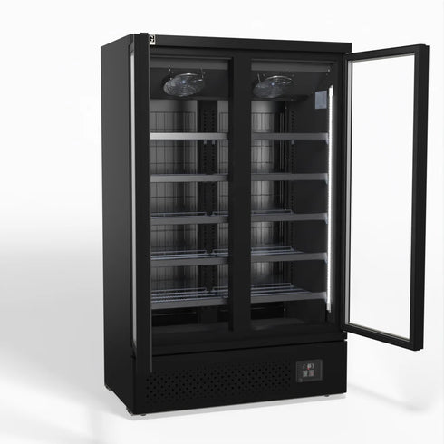 AG Supermarket Two Doors Upright Display Freezer - FSB1000