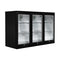Husky 307L Triple Door Alfresco Drinks Chiller With Anti-Condensation Doors In Black (ALFC3BLK840EL)