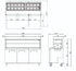 Atosa 3 Door Sandwich Bar With Glass Canopy 1846mm MSF8304G