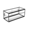 Exquisite Two Tiers Flat Glass Ambient Cake Display - CD120