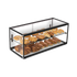 Exquisite Two Tiers Flat Glass Ambient Cake Display - CD120