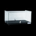 Exquisite One Tier Flat Glass Ambient Cake Display - Woodgrain Black - CD35-B