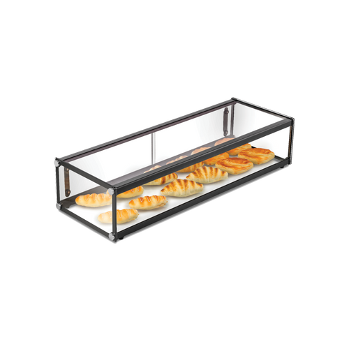 Exquisite Single Tier Flat Glass Ambient Cake Display - CD48