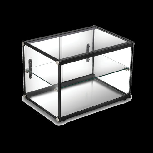 Exquisite Two Tiers Flat Glass Ambient Cake Display - CD65