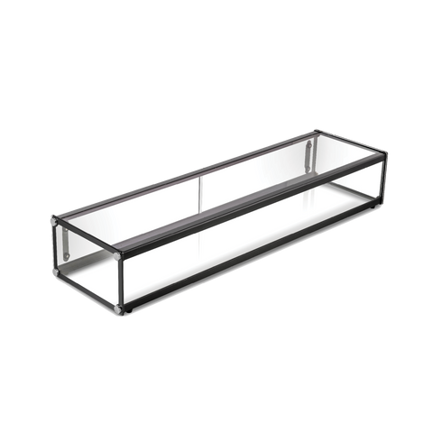 Exquisite Single Tier Flat Glass Ambient Cake Display - CD68