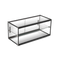 Exquisite Two Tiers Flat Glass Ambient Cake Display - CD90