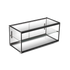 Exquisite Two Tiers Flat Glass Ambient Cake Display - CD90