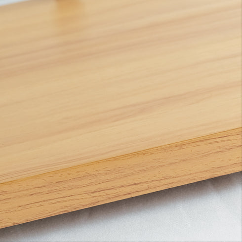 Exquisite One Tier Flat Glass Ambient Cake Display - Natural Oak - CD35-O