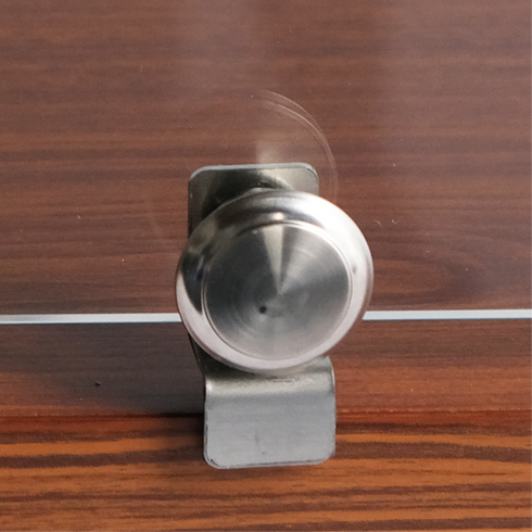 Exquisite Two Tiers Flat Glass Ambient Cake Display – Elegant Walnut - CD50-W