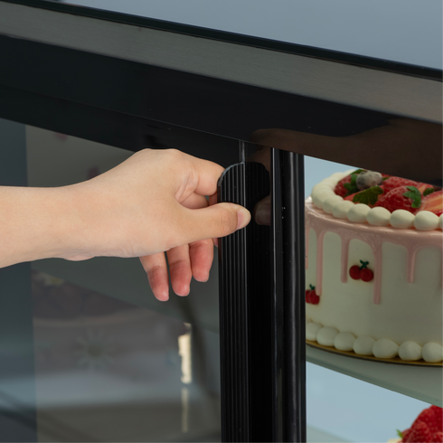Exquisite Three Tiers Cake Display Refrigerators – Mirror Display - CDM309