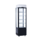 Exquisite Black Four Sided Glass Upright Display Fridge - CTD235