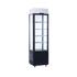 Exquisite Black Four Sided Glass Upright Display Fridge - CTD235