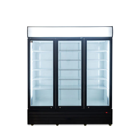 AG 1500L Triple Door Upright Display Fridge - Glass Door - CU1500TNG