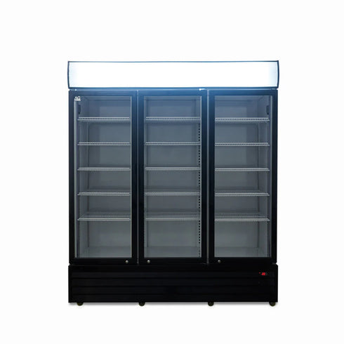 AG 1500L Triple Door Upright Display Fridge - Glass Door - CU1500TNG