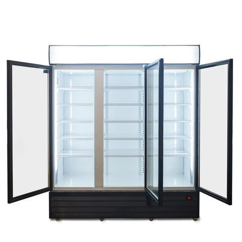 AG 1500L Triple Door Upright Display Fridge - Glass Door - CU1500TNG