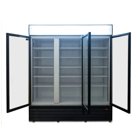 AG 1500L Triple Door Upright Display Fridge - Glass Door - CU1500TNG