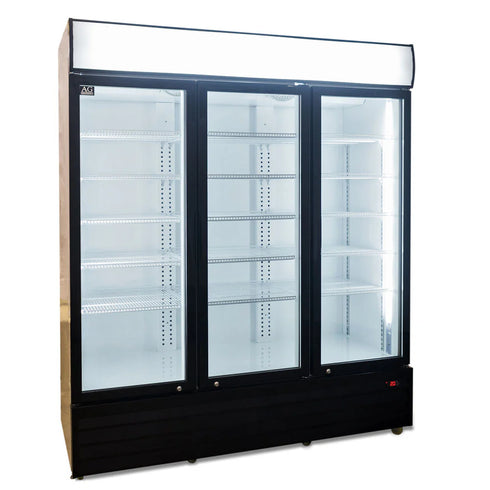 AG 1500L Triple Door Upright Display Fridge - Glass Door - CU1500TNG