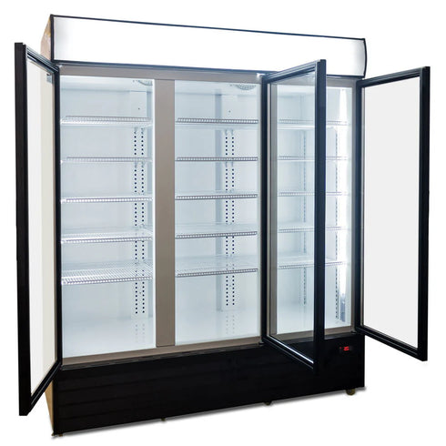 AG 1500L Triple Door Upright Display Fridge - Glass Door - CU1500TNG